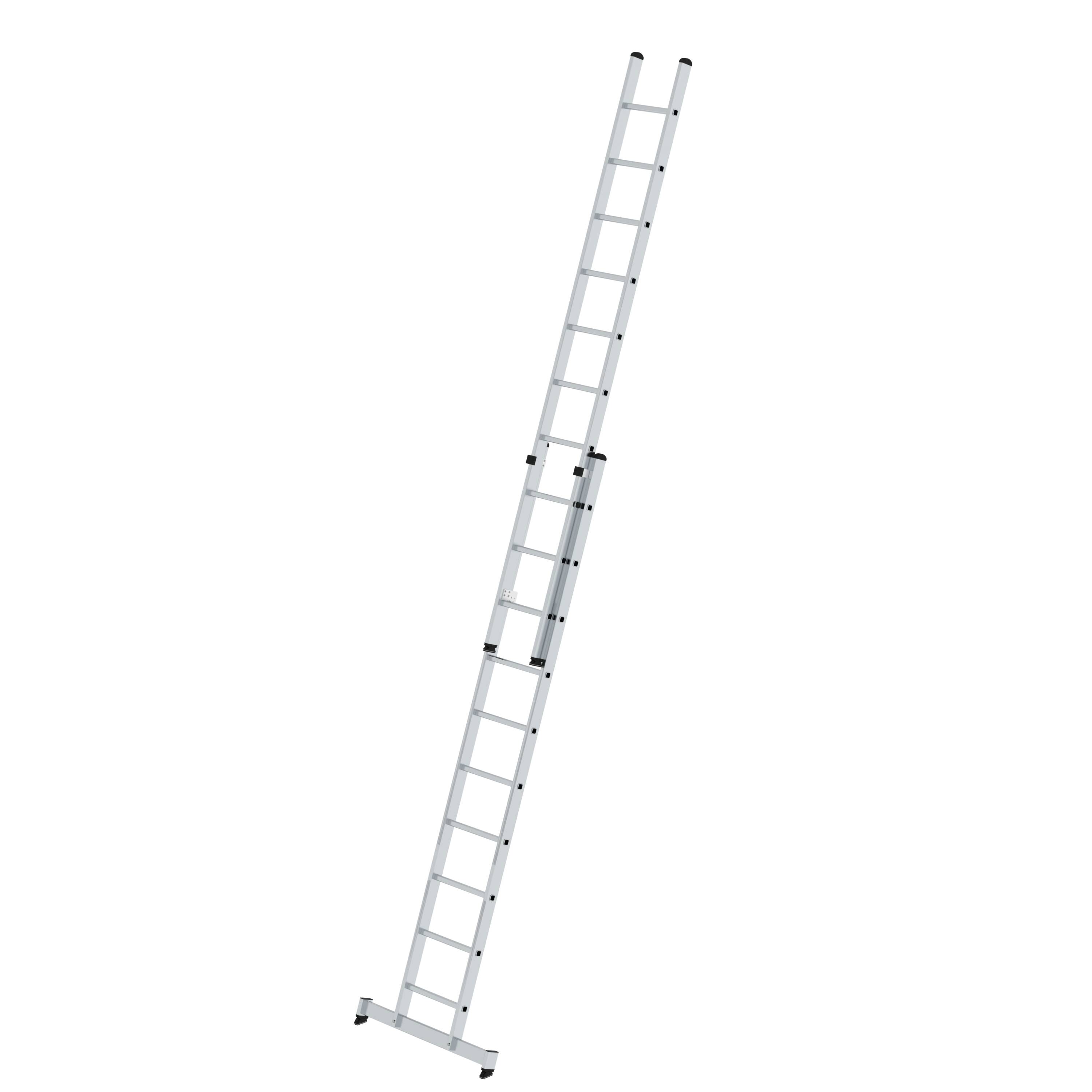 MUNK Sprossen-Schiebeleiter 2-teilig mit nivello®-Traverse