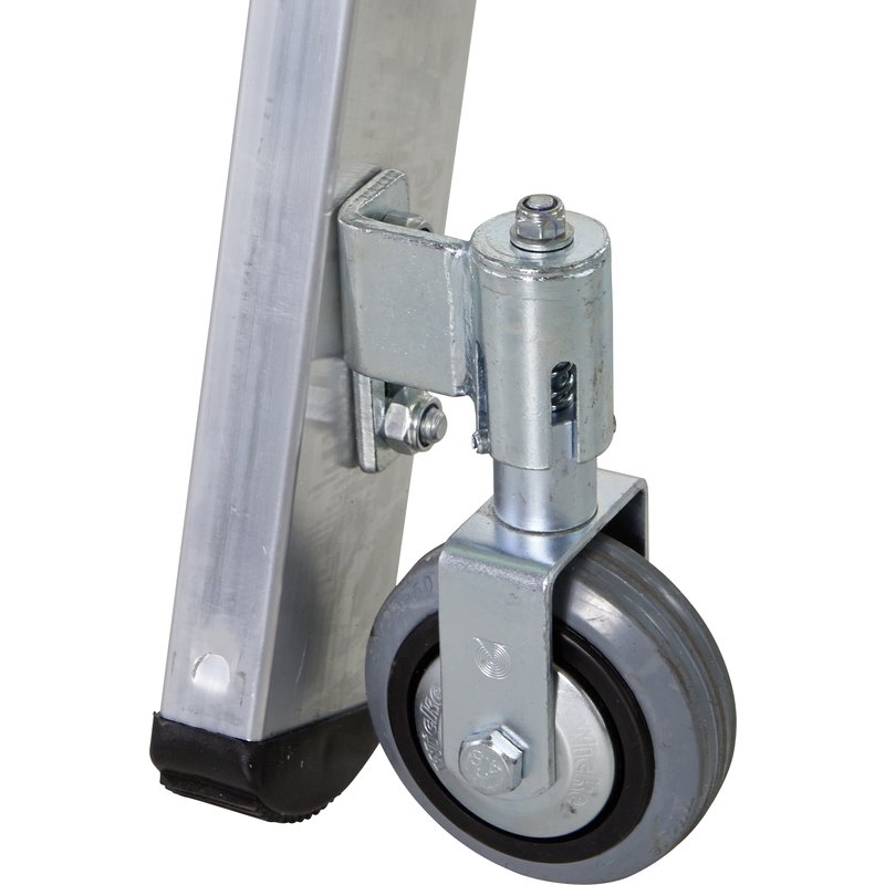 ZARGES Comfortstep Trec LH Geschraubte Stufen-Regalleiter, fahrbar