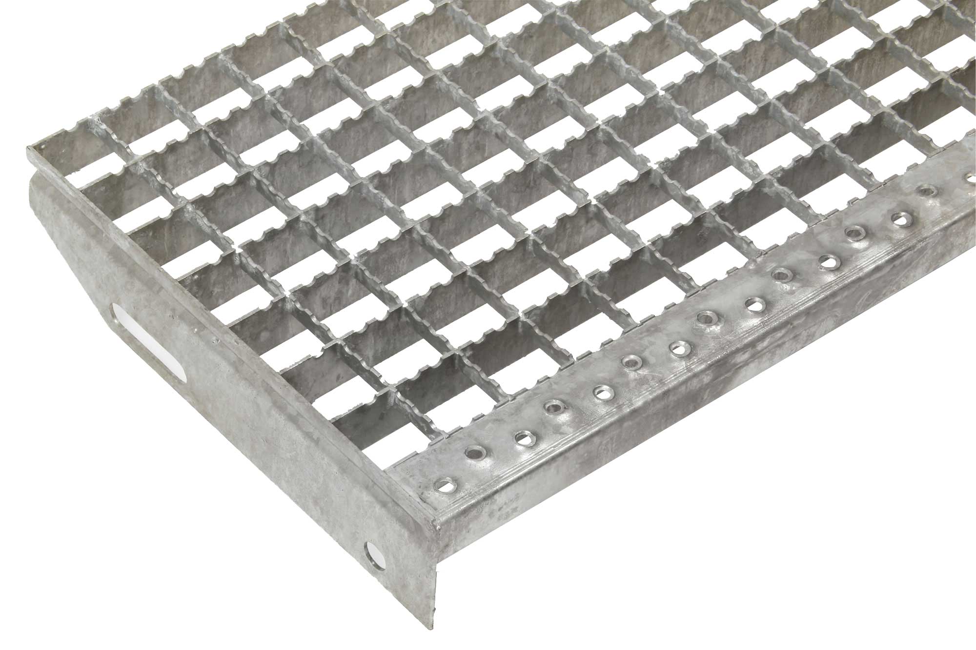 Press-Gleitschutz-Industrierost-Stufen MW 30 x 30 TS 30 x 2 mm  600 x 270 mm