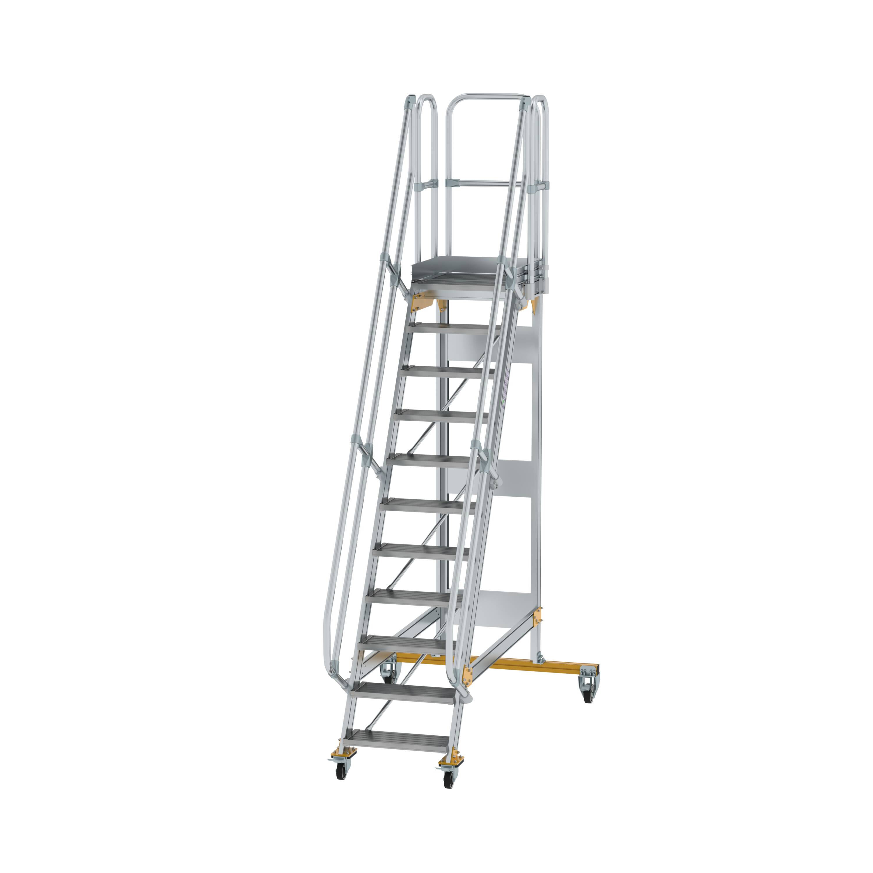 MUNK Plattformtreppe fahrbar 60° Stufenbreite 600 mm