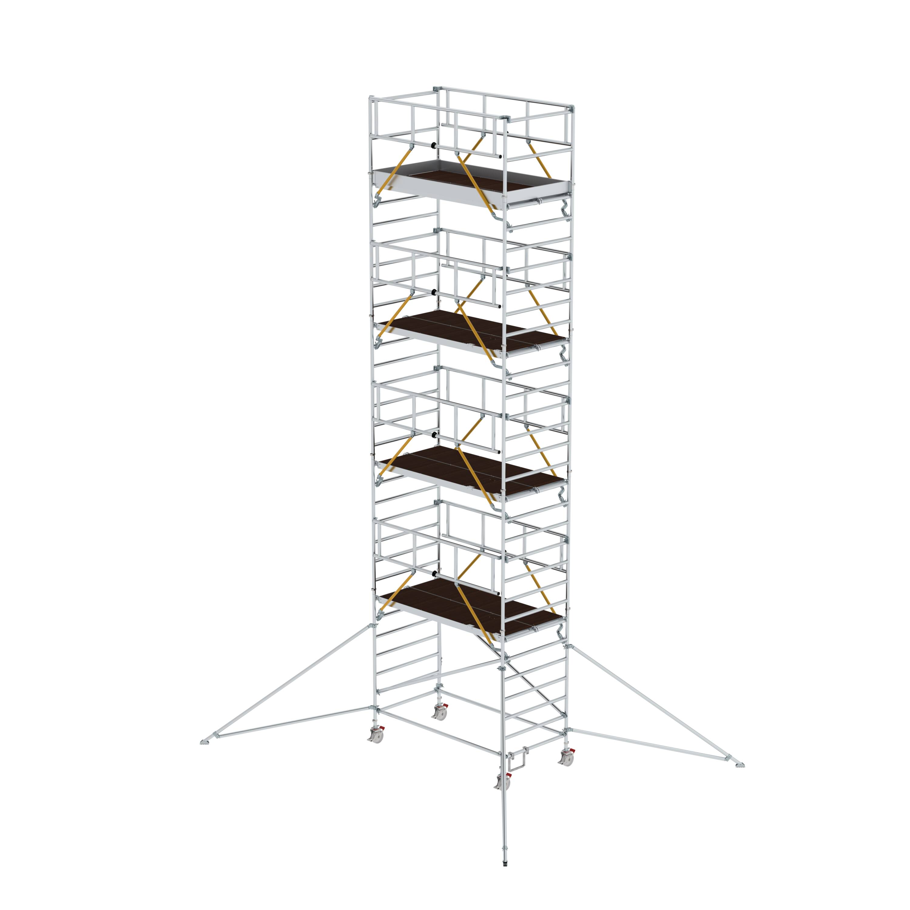 MUNK Rollgerüst SG 1,35 x 2,45 m mit Ausleger & Doppel-Plattform