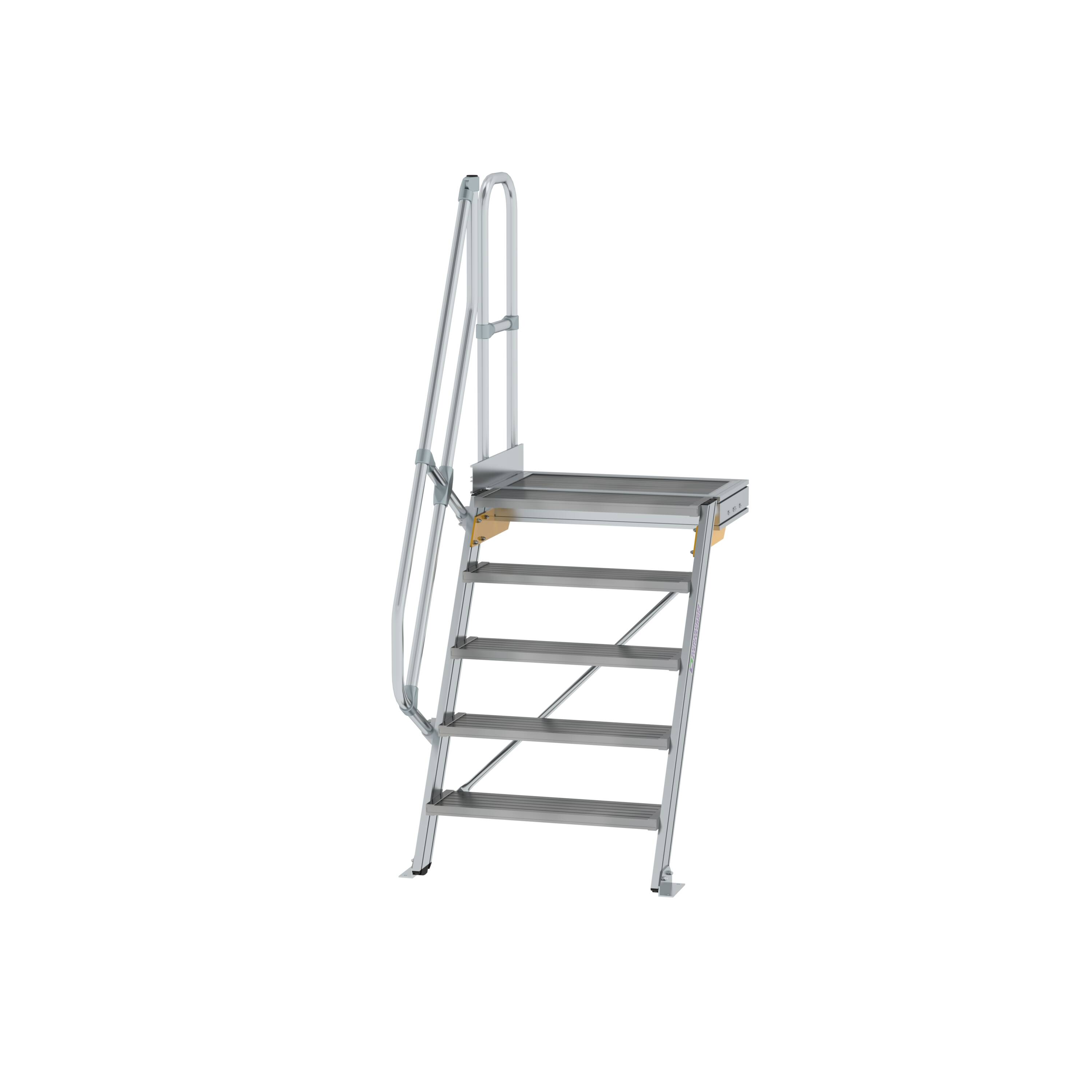 MUNK Treppe mit Plattform 60° Stufenbreite 800 mm