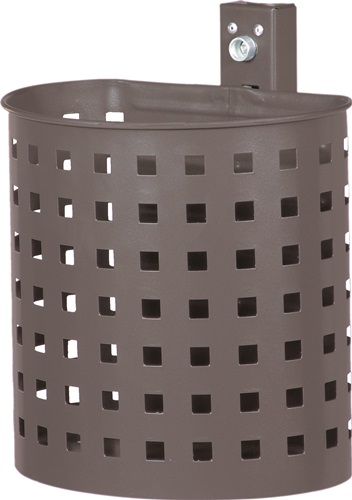 Abfallbehälter H340 x Ø325/230 mm 20l anthrazit-eisenglimmer, DB 703 gelocht
