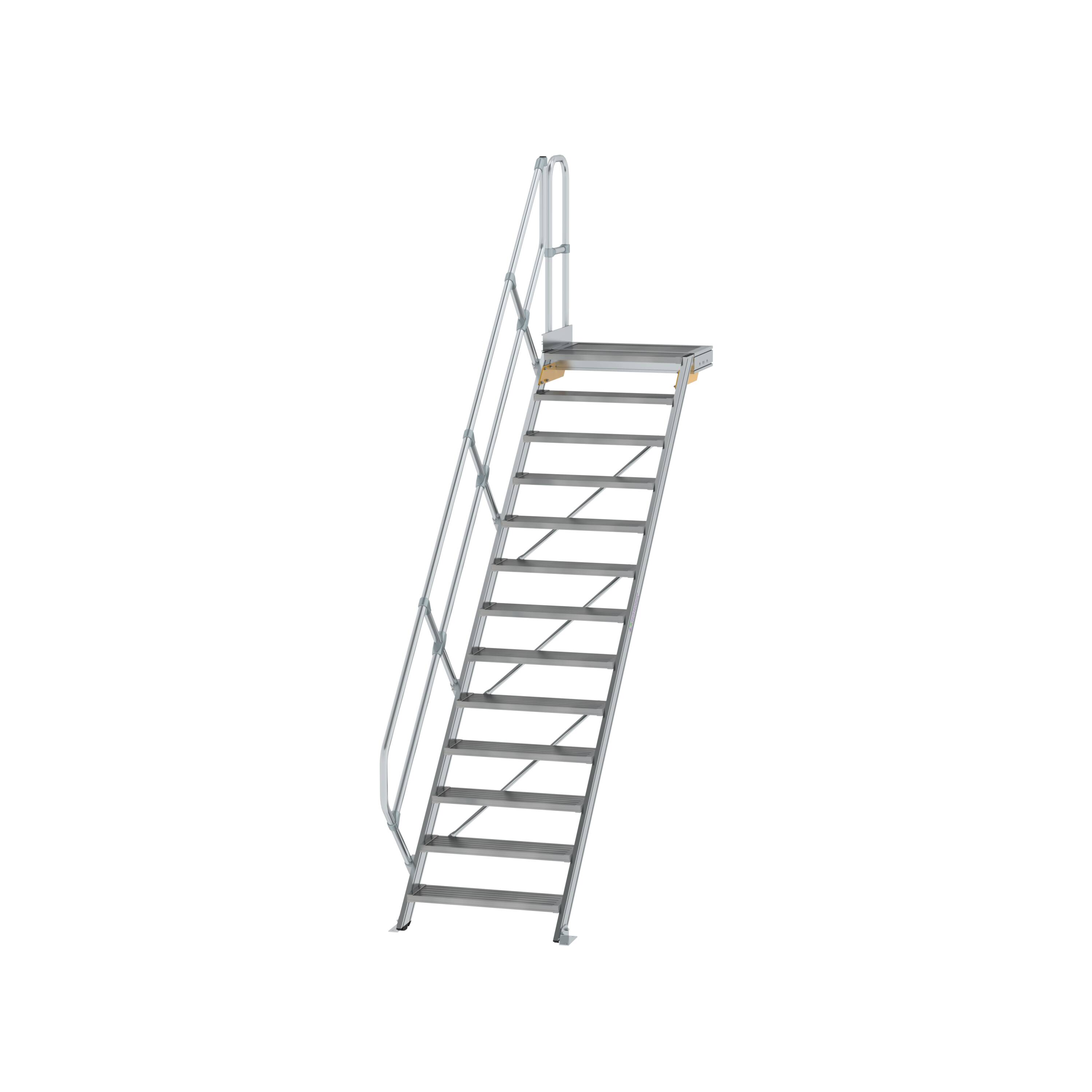 MUNK Treppe mit Plattform 45° Stufenbreite 800 mm