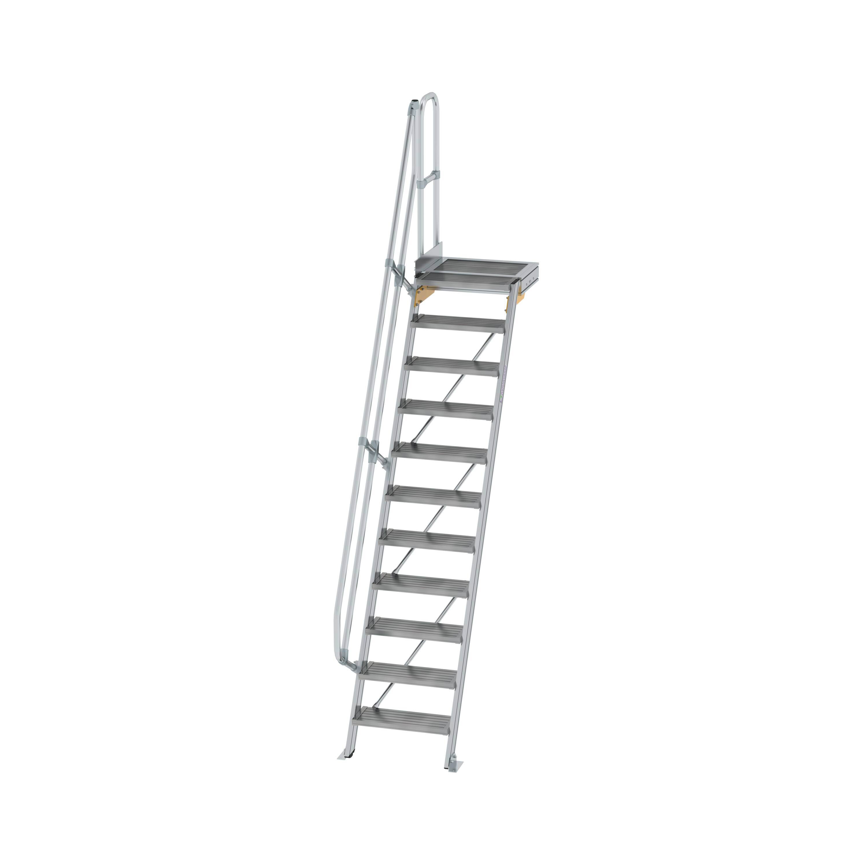 MUNK Treppe mit Plattform 60° Stufenbreite 600 mm