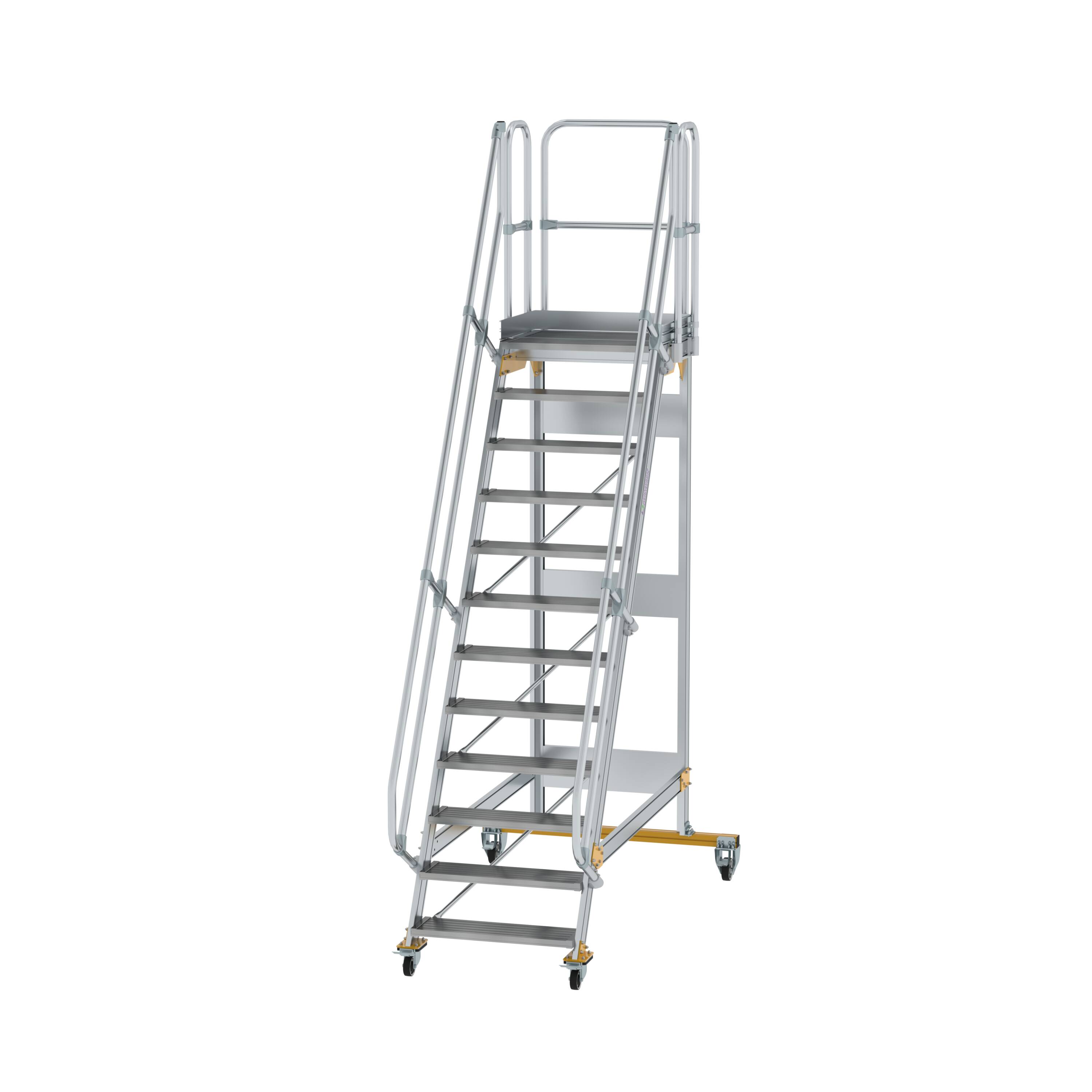 MUNK Plattformtreppe fahrbar 60° Stufenbreite 800 mm