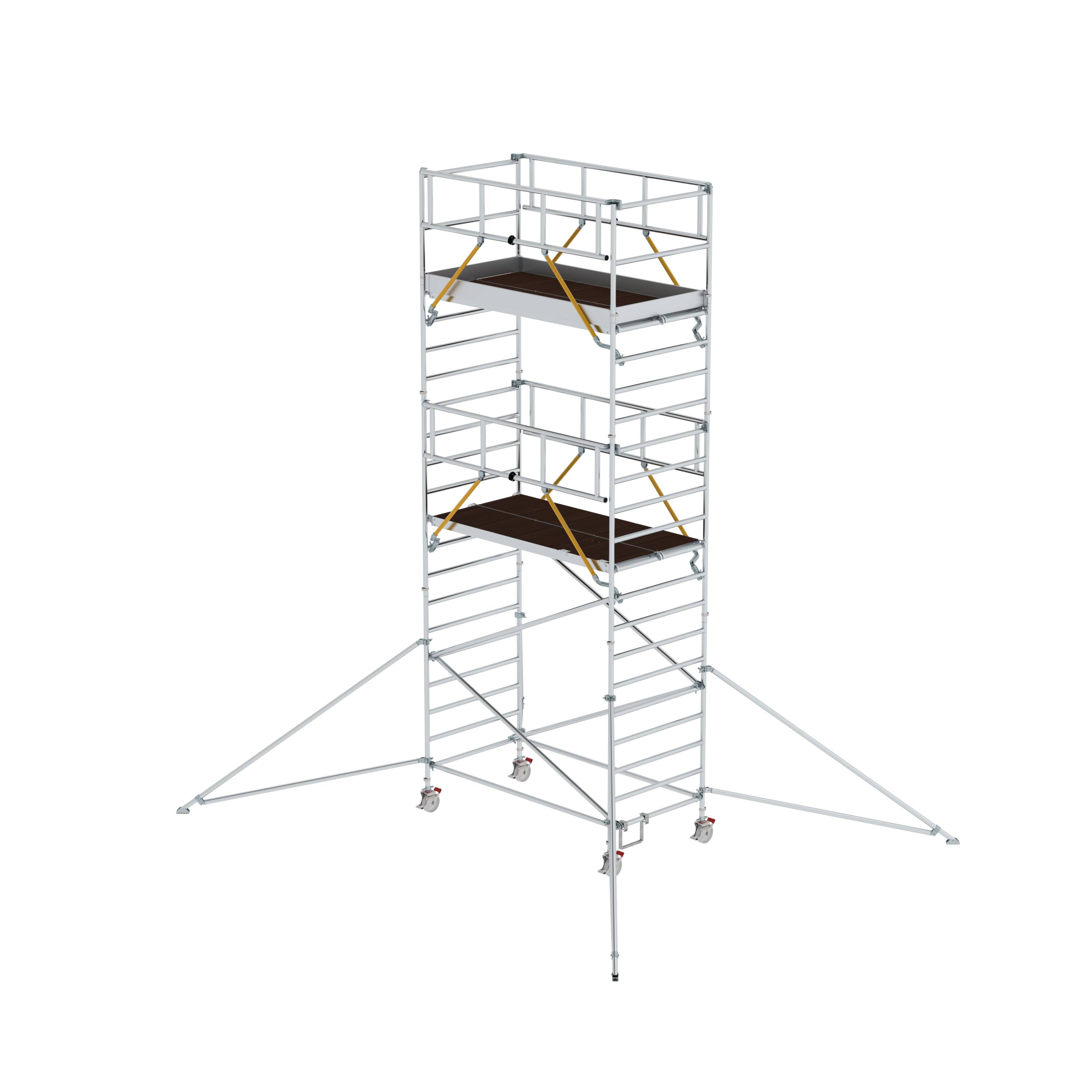 MUNK Rollgerüst SG 1,35 x 2,45 m mit Ausleger & Doppel-Plattform