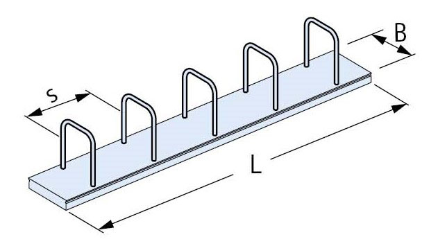 Halfen Bewehrungsbox, Länge 0,80 Meter HBT 150 10/20 Breite 150mm Typ 5