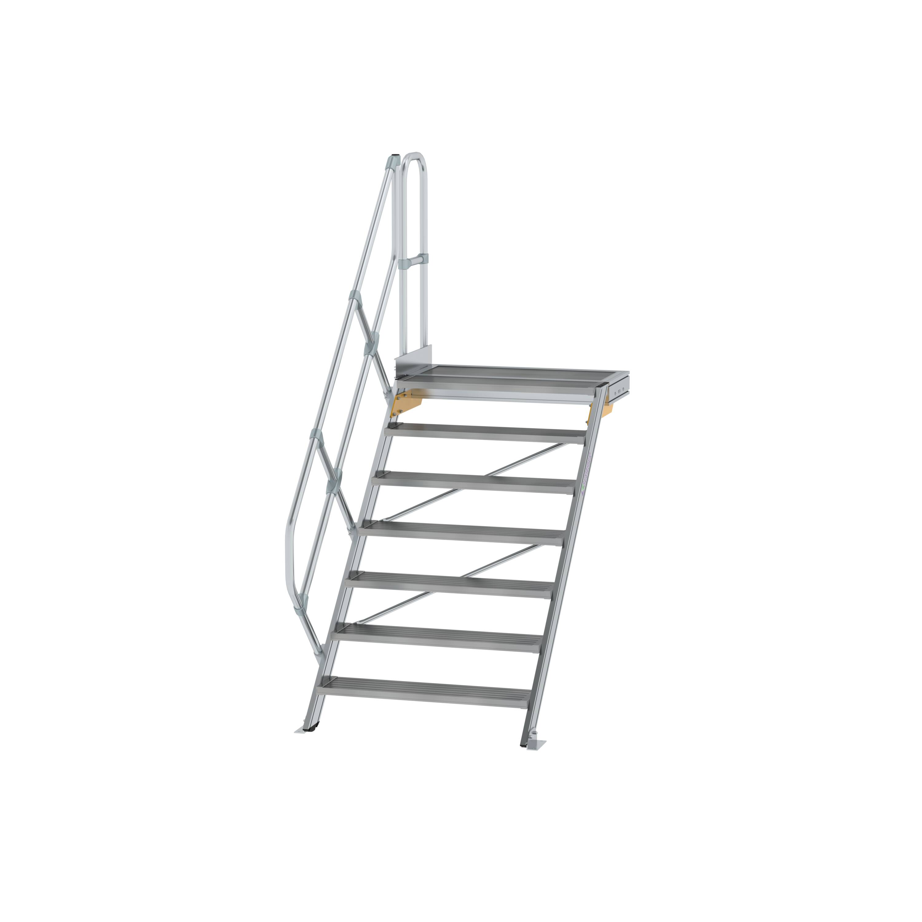 MUNK Treppe mit Plattform 45° Stufenbreite 1000 mm
