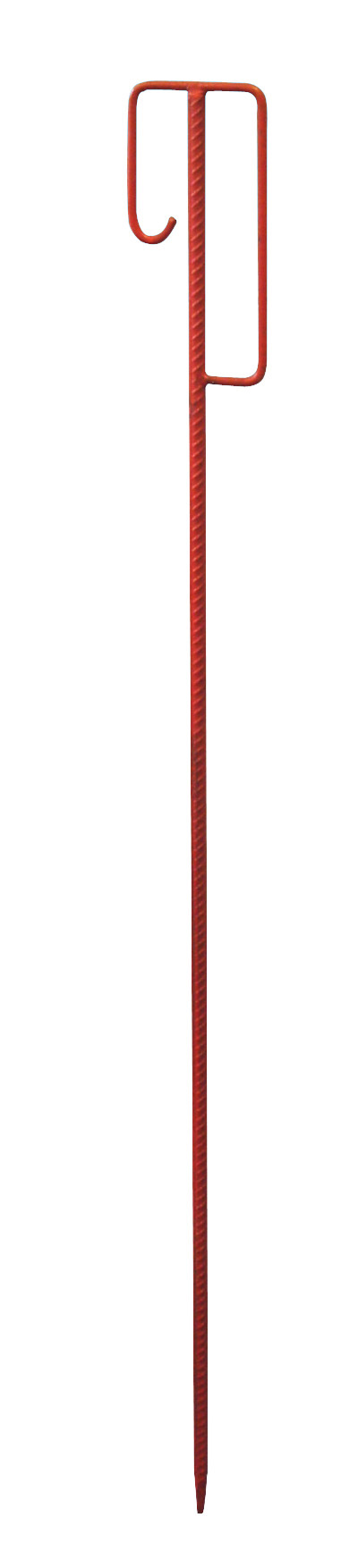 Absperrleinenhalter Ø12x1220 mm, rot lackiert