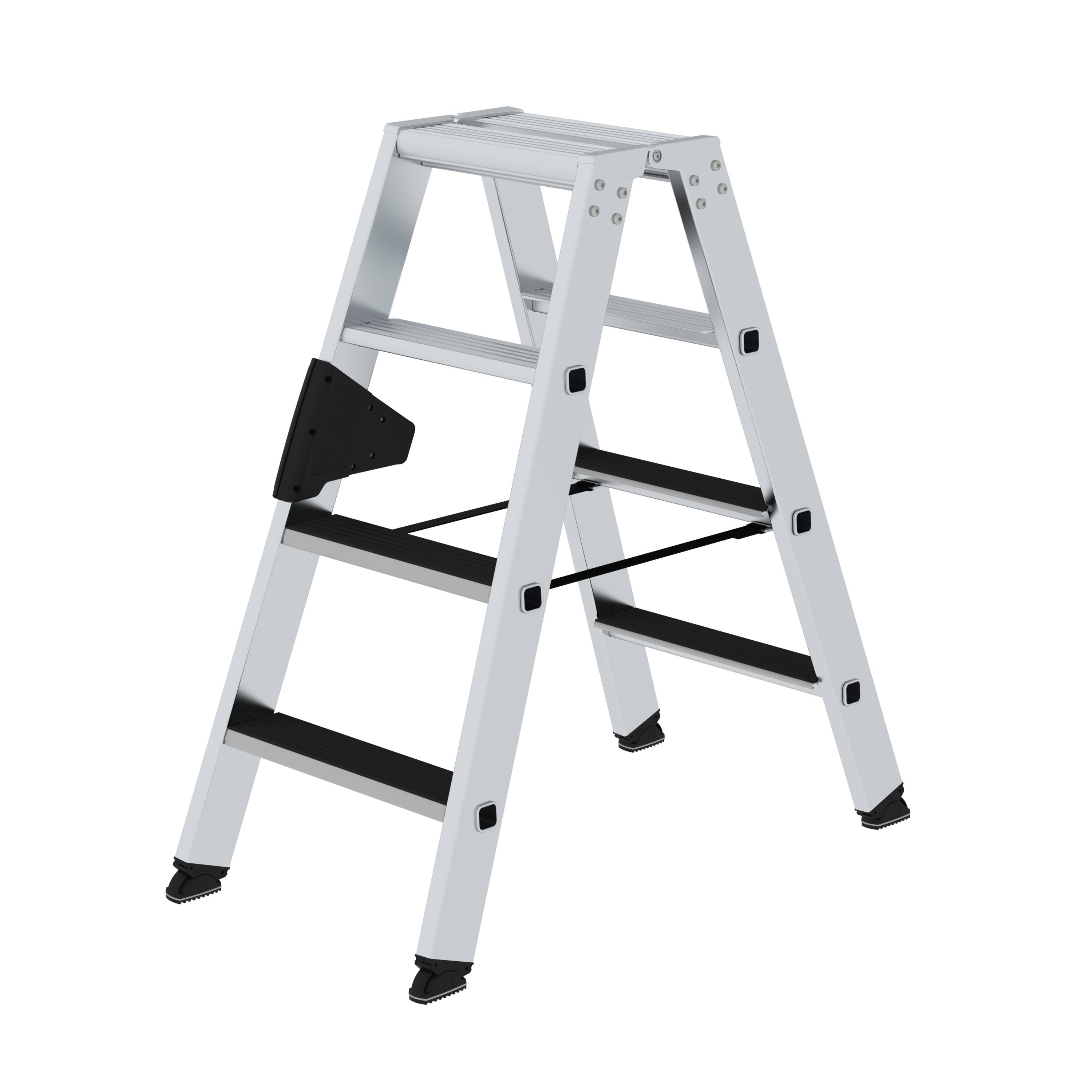 MUNK Stufen-Stehleiter beidseitig begehbar mit clip-step