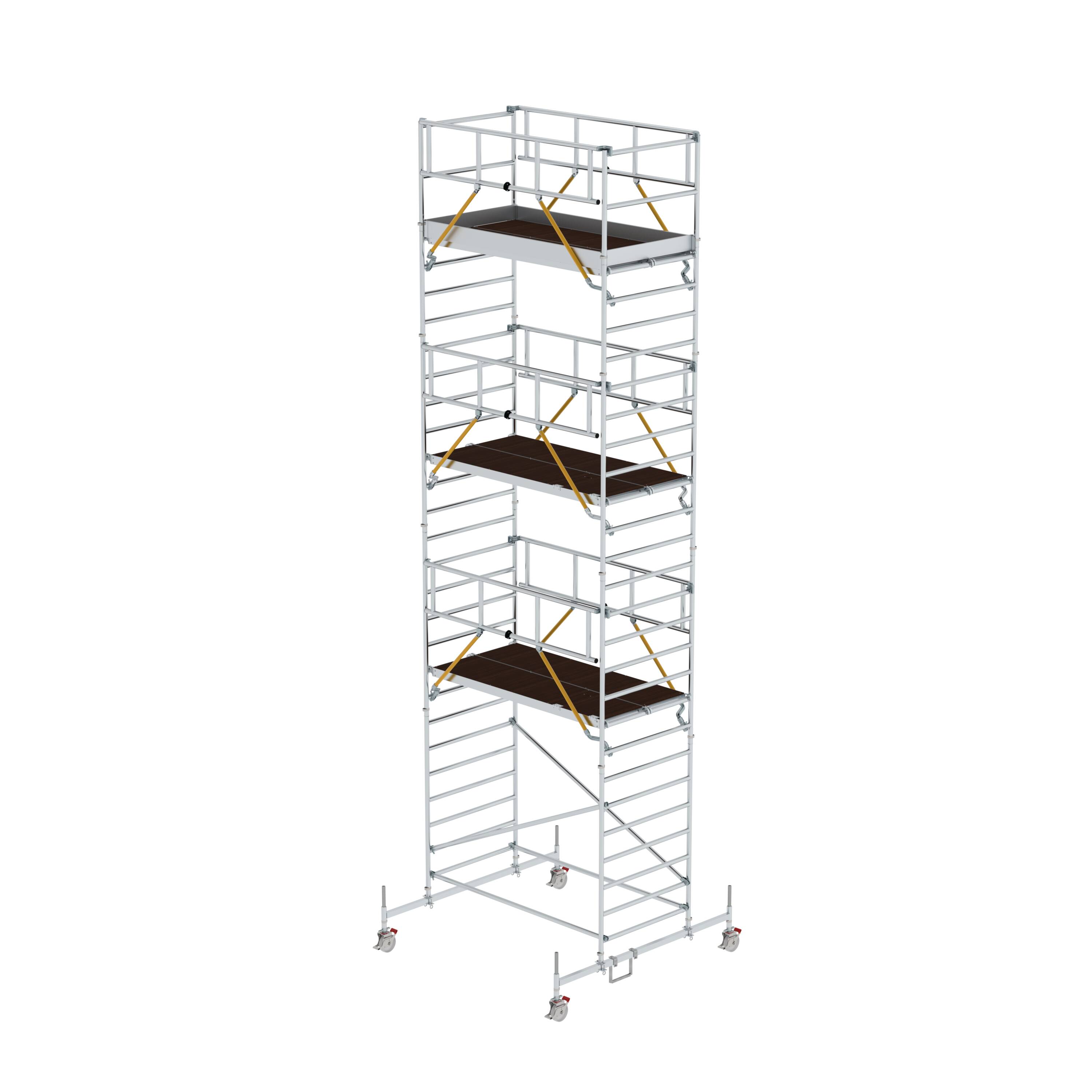 MUNK Rollgerüst SG 1,35 x 2,45 m mit Fahrbalken & Doppel-Plattform