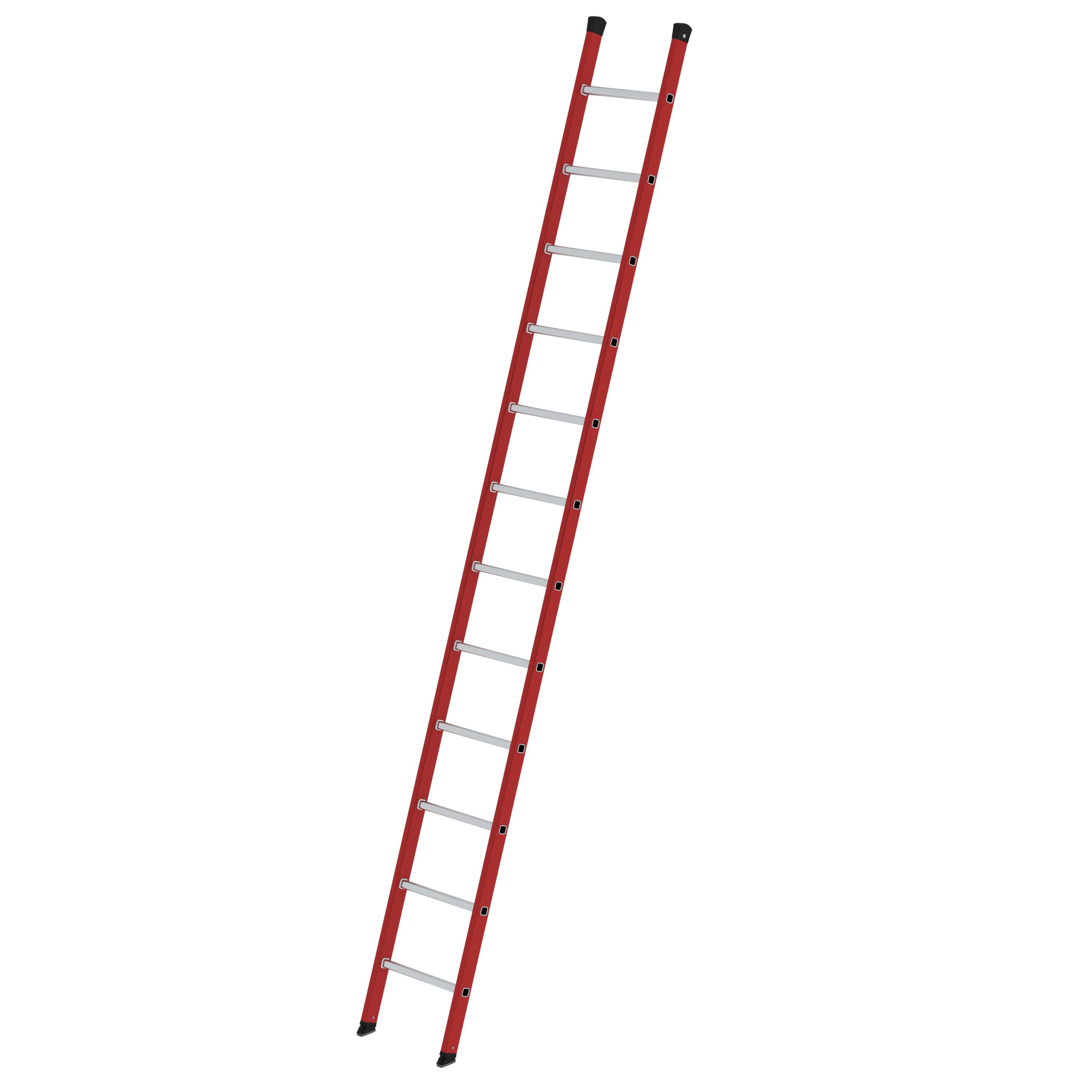 MUNK Sprossen-Anlegeleiter GFK/Alu ohne Traverse