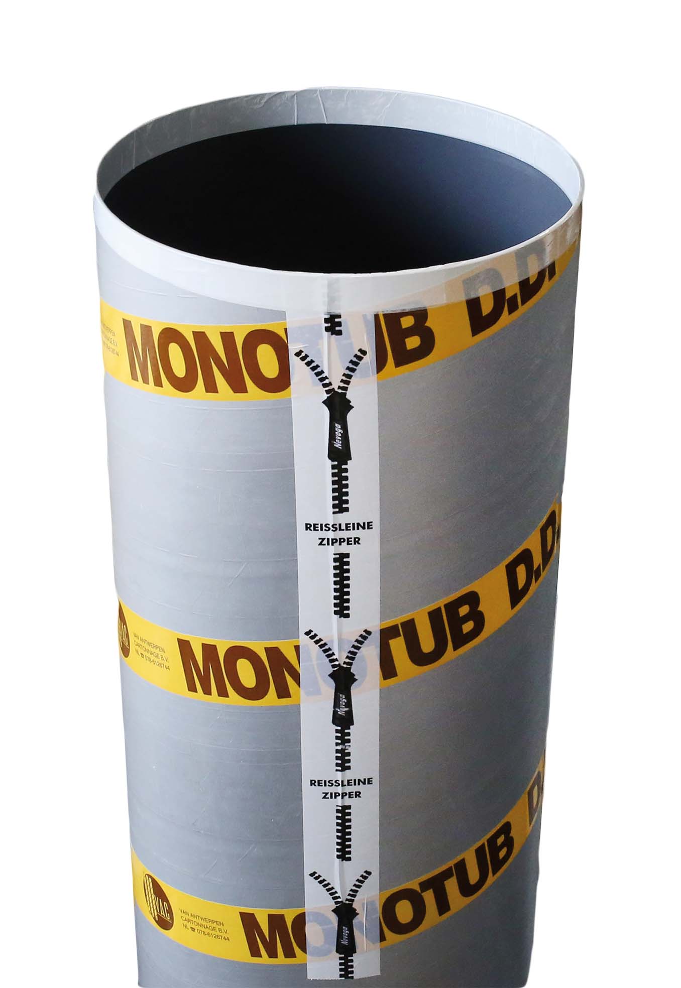 Pappschalrohr DN 200 glatt für Sicht- beton Länge = 3 mtr
