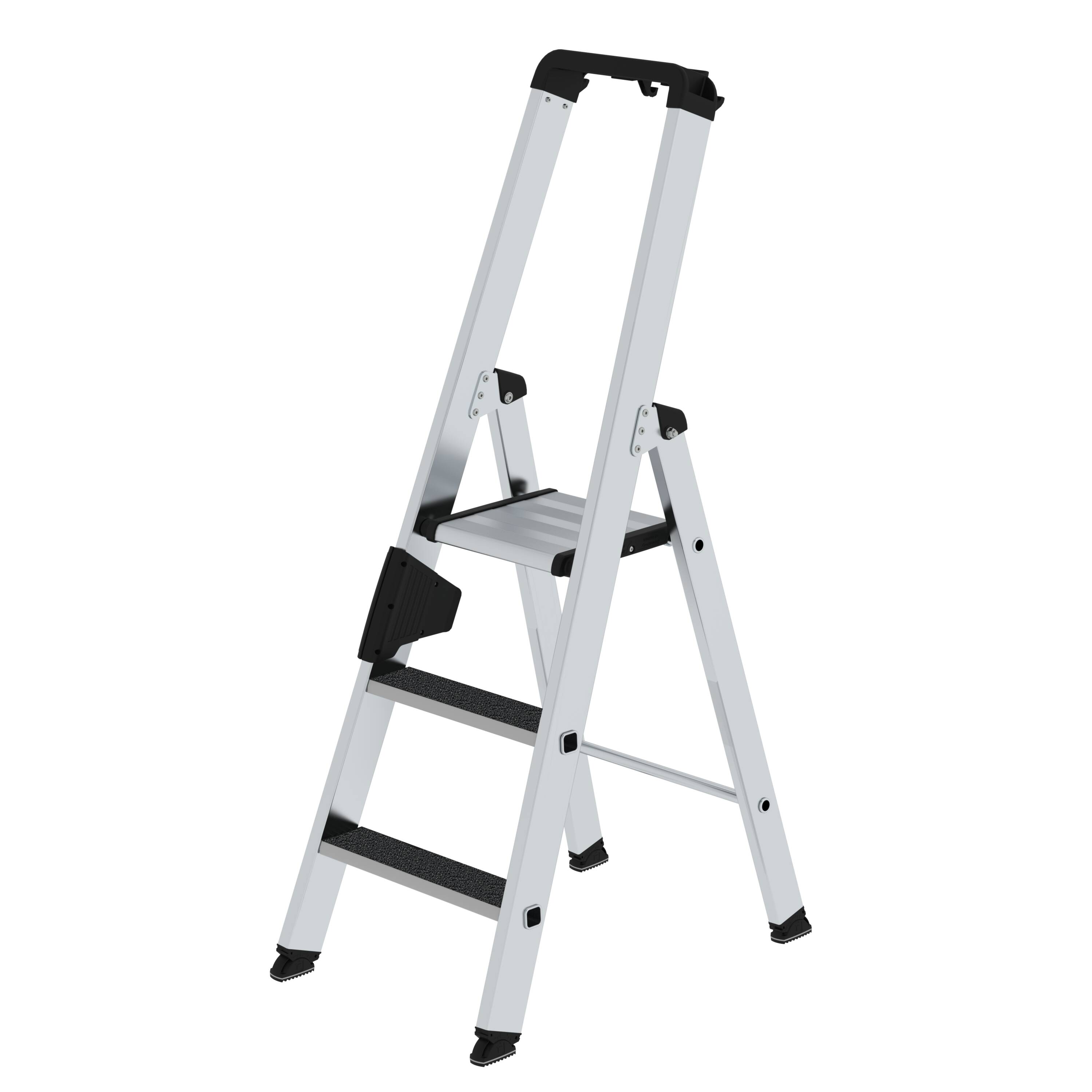 MUNK Stufen-Stehleiter einseitig begehbar mit clip-step R13