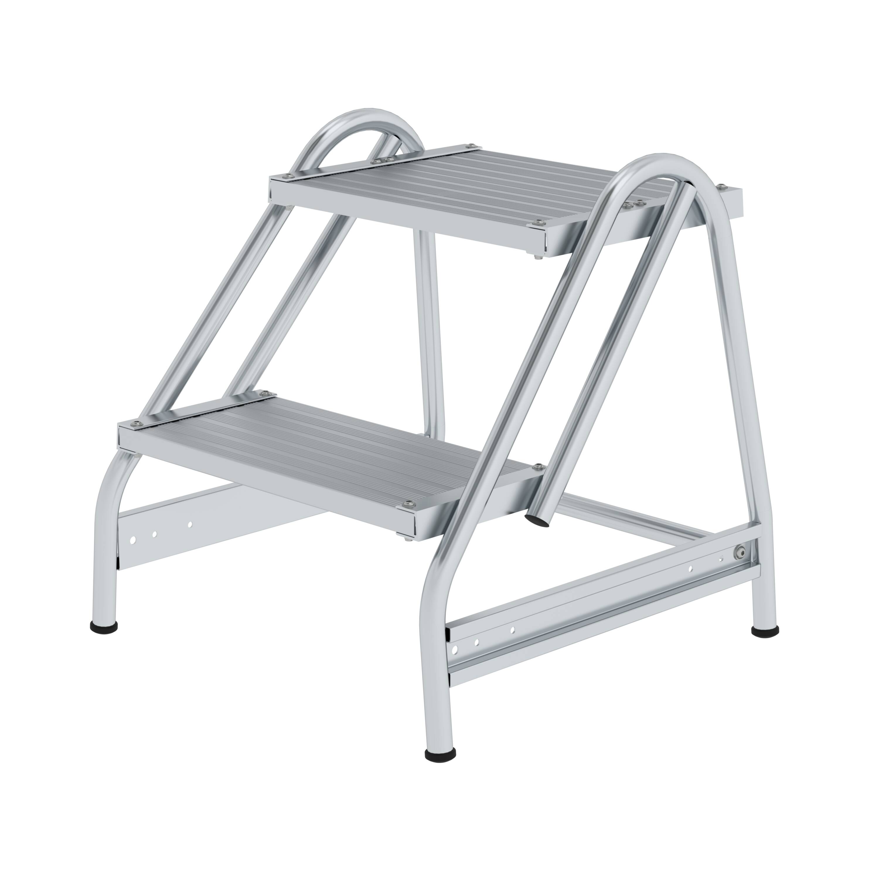 MUNK Arbeitspodest einseitig begehbar Aluminium geriffelt