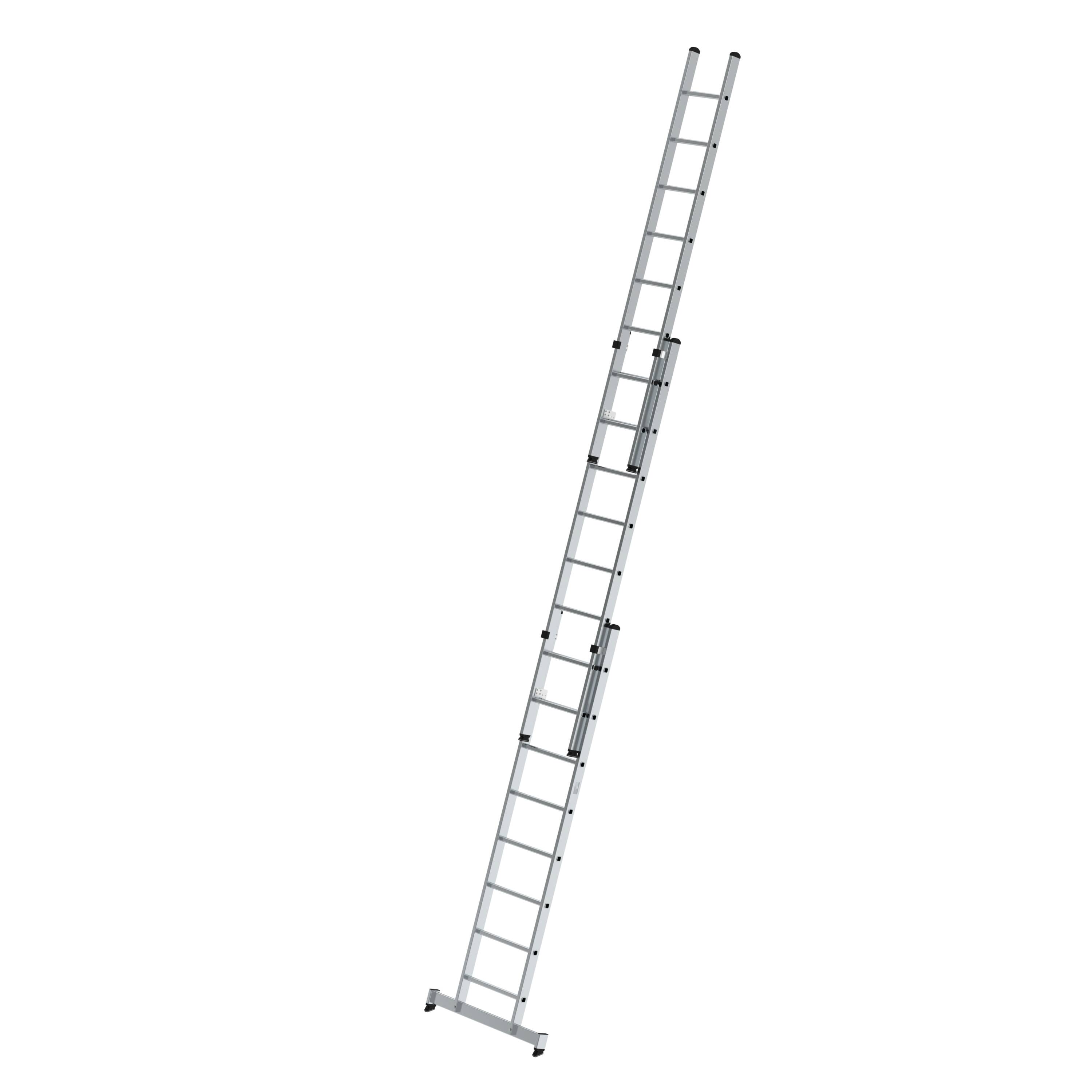 MUNK Sprossen-Schiebeleiter 3-teilig mit nivello®-Traverse
