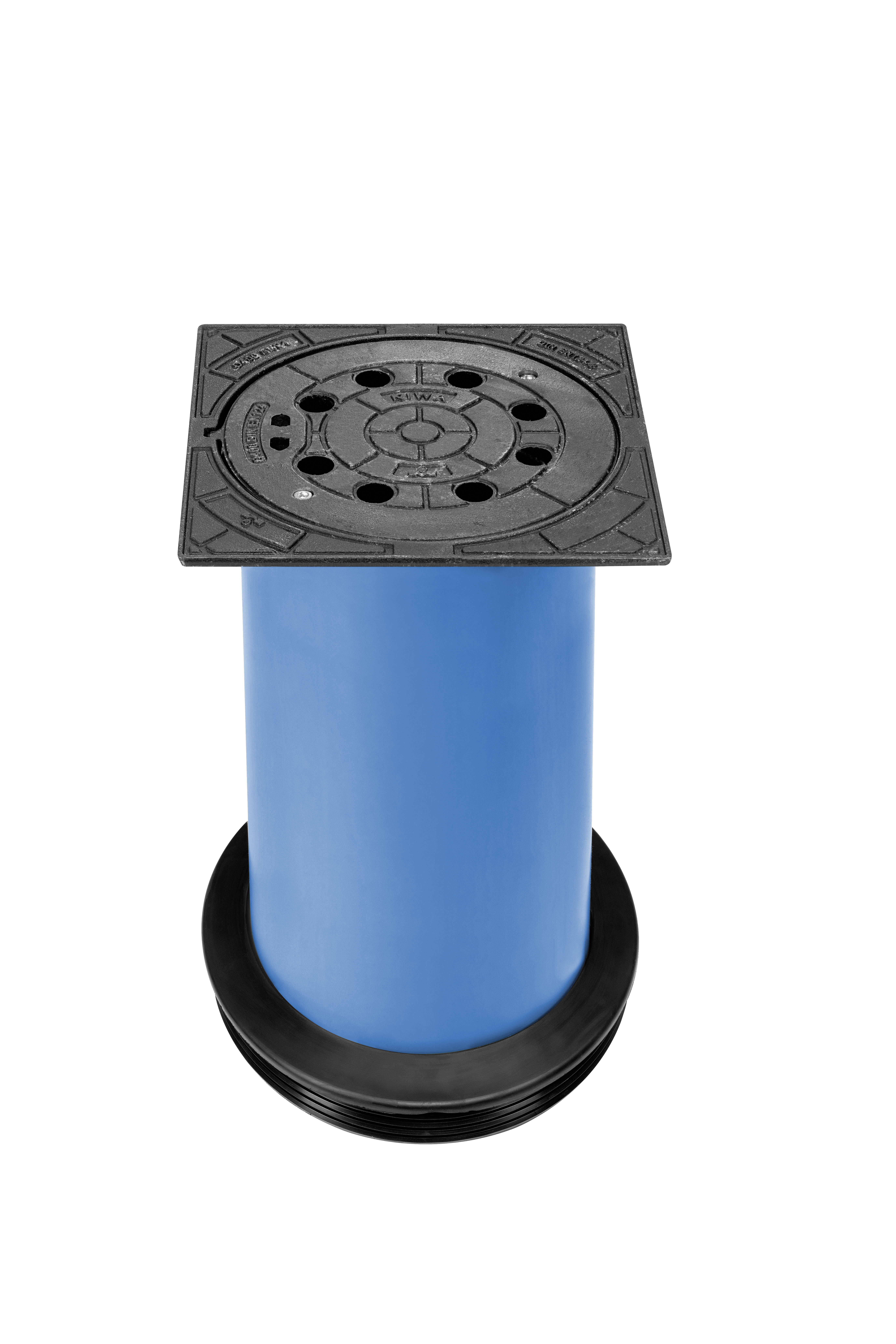 PP-Teleskopabdeckung DN/OD 315 blau mit Dichtmanschette Kl.D400 (40t) m.L