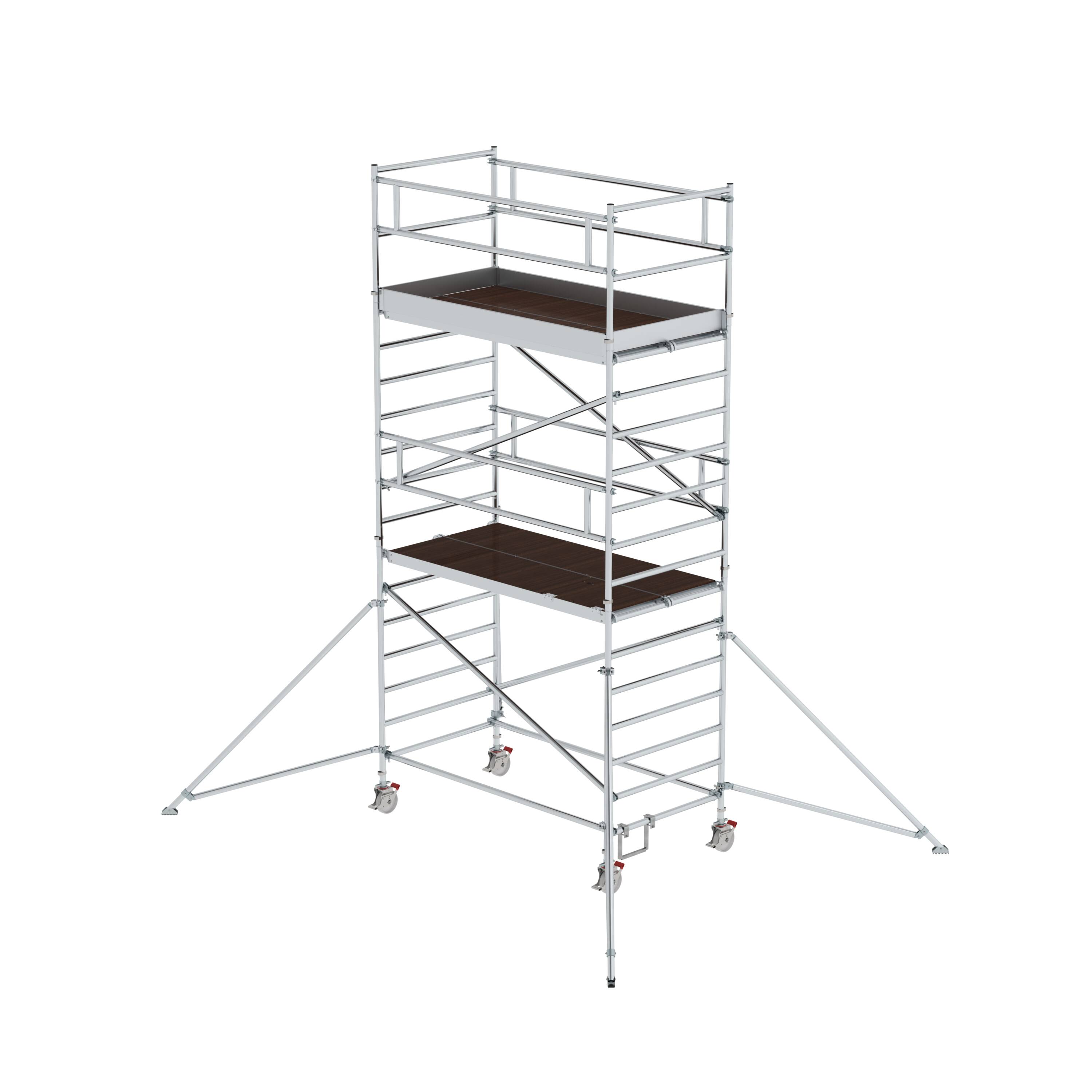 MUNK Rollgerüst 1,35 x 2,45 m mit Ausleger & Doppel-Plattform