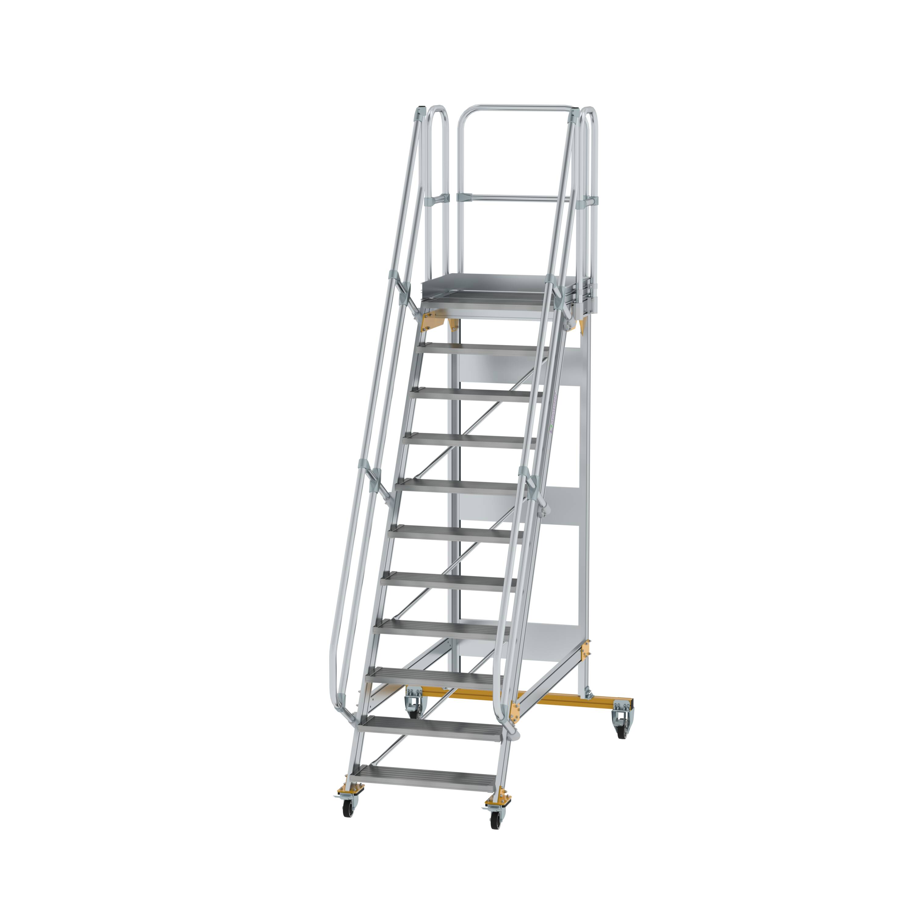 MUNK Plattformtreppe fahrbar 60° Stufenbreite 800 mm