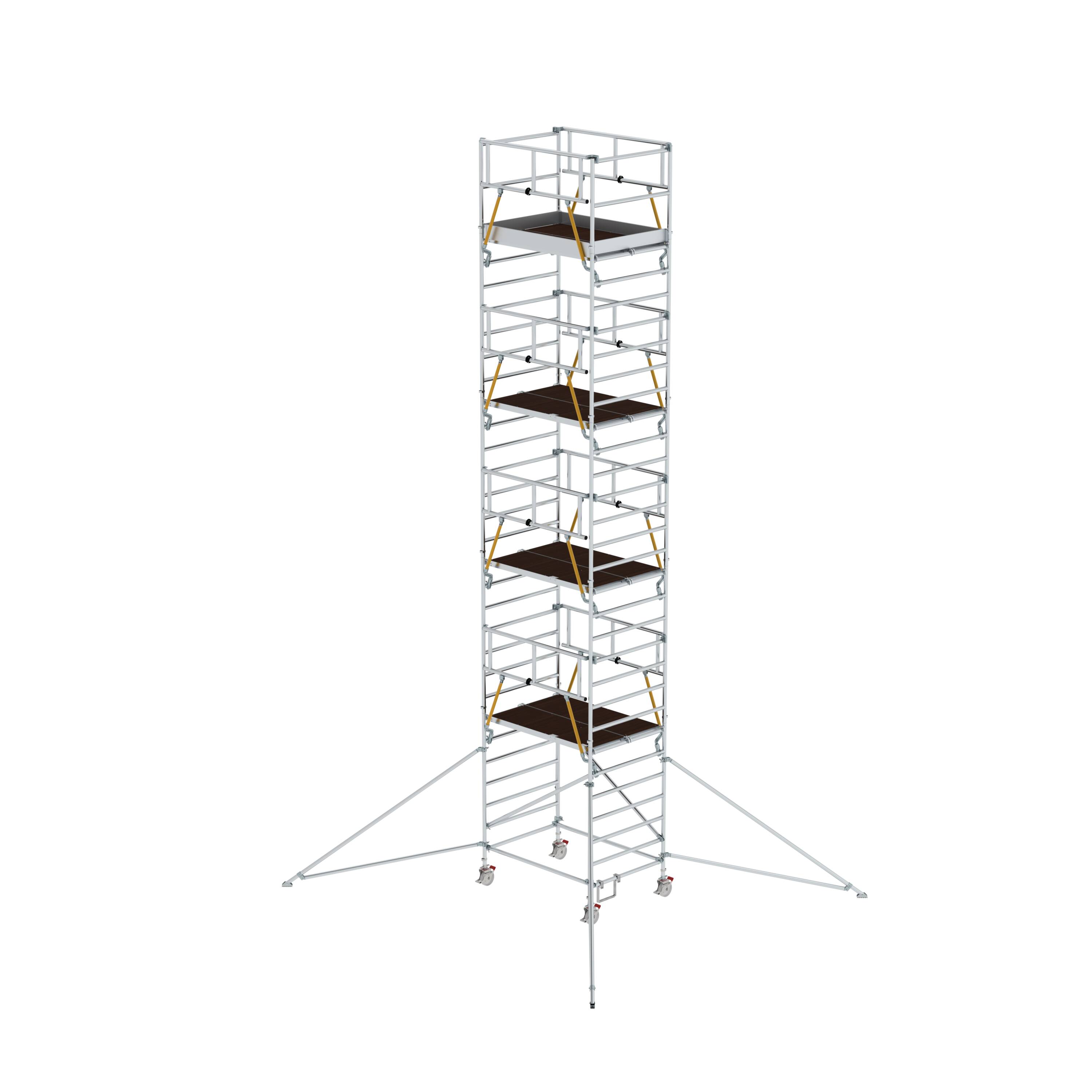 MUNK Rollgerüst SG 1,35 x 1,80 m mit Ausleger & Doppel-Plattform