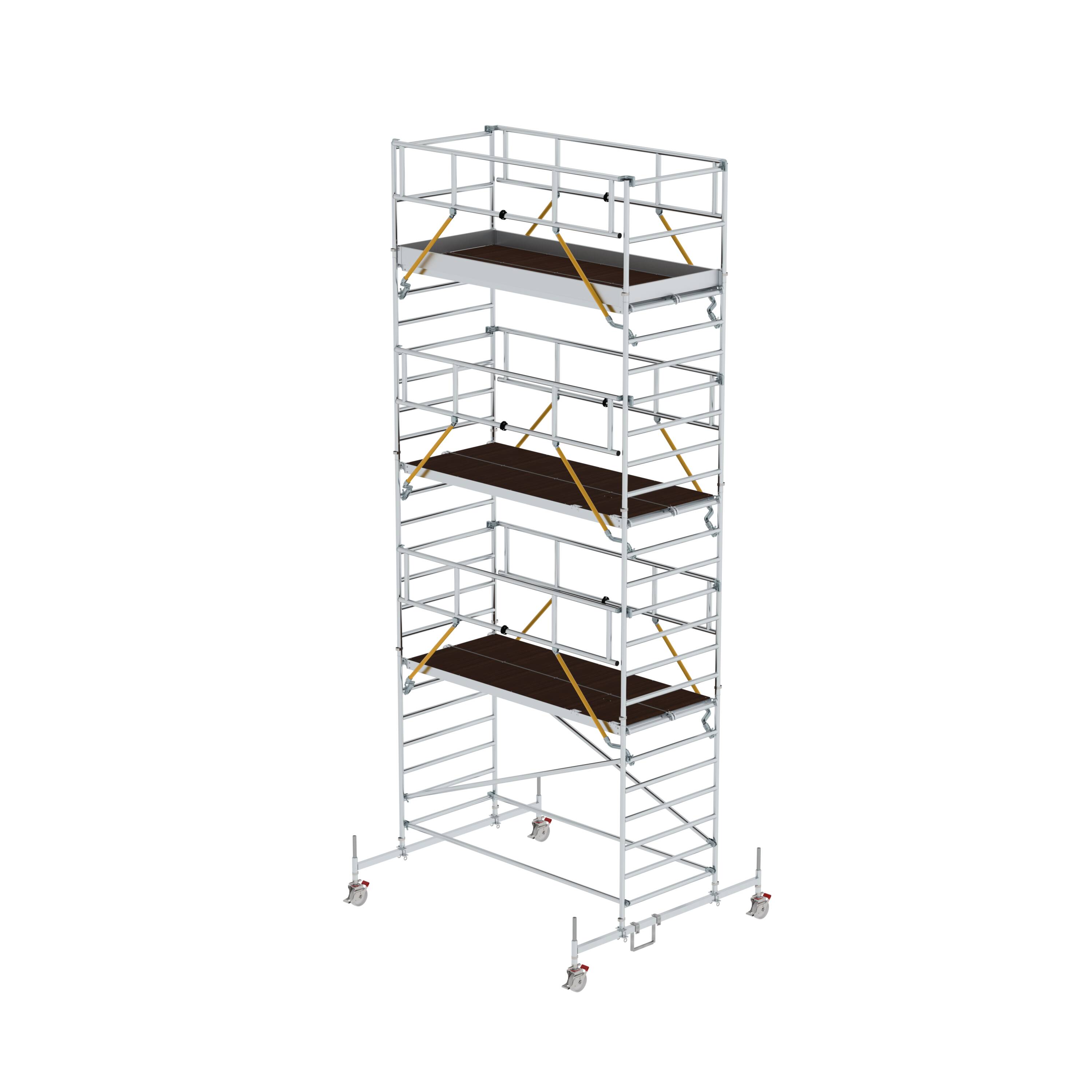 MUNK Rollgerüst SG 1,35 x 3,0 m mit Fahrbalken und Doppel-Plattform