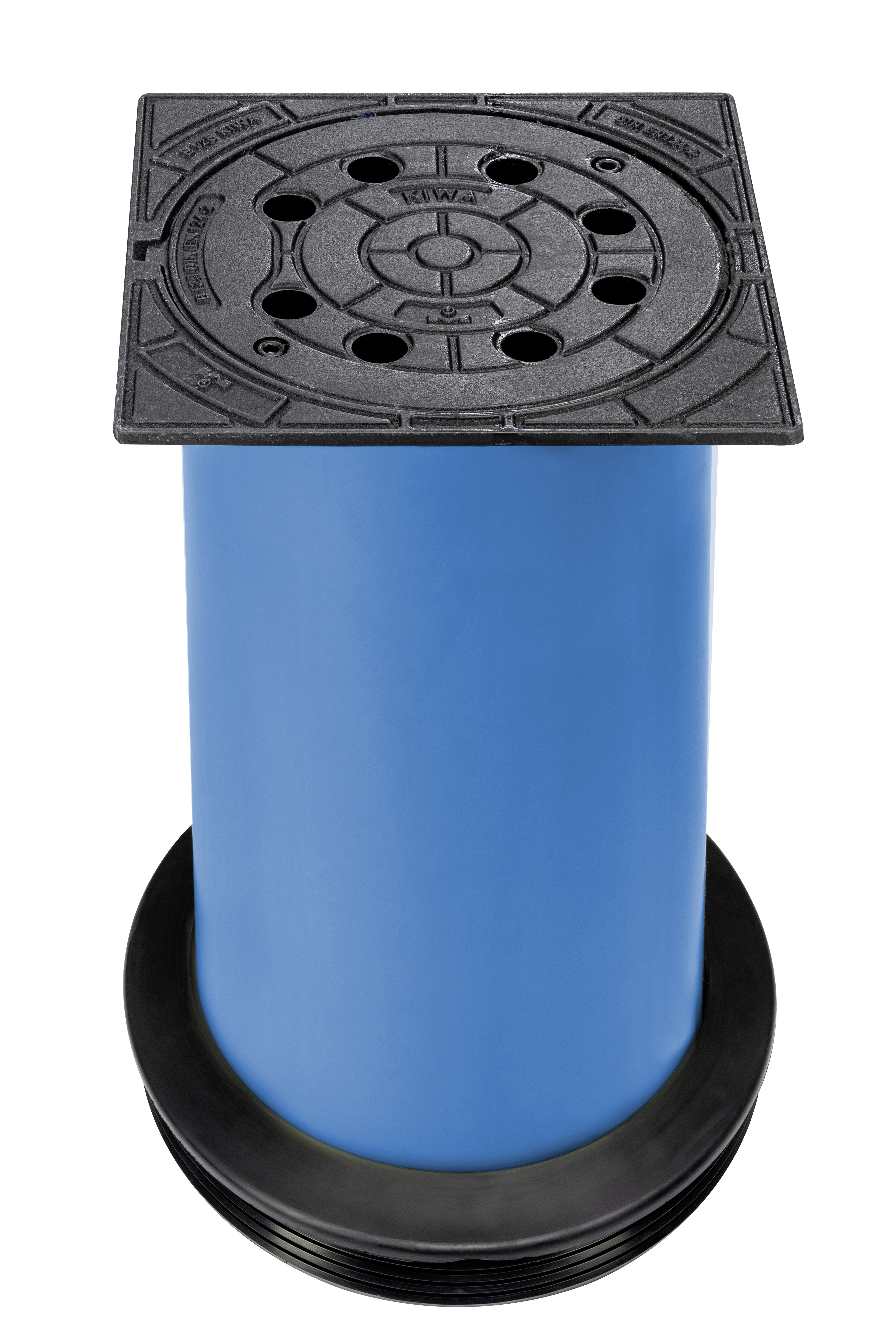 PP-Teleskopabdeckung DN/OD 315 blau mit Dichtmanschette Kl.B125 (12,5t) m.L