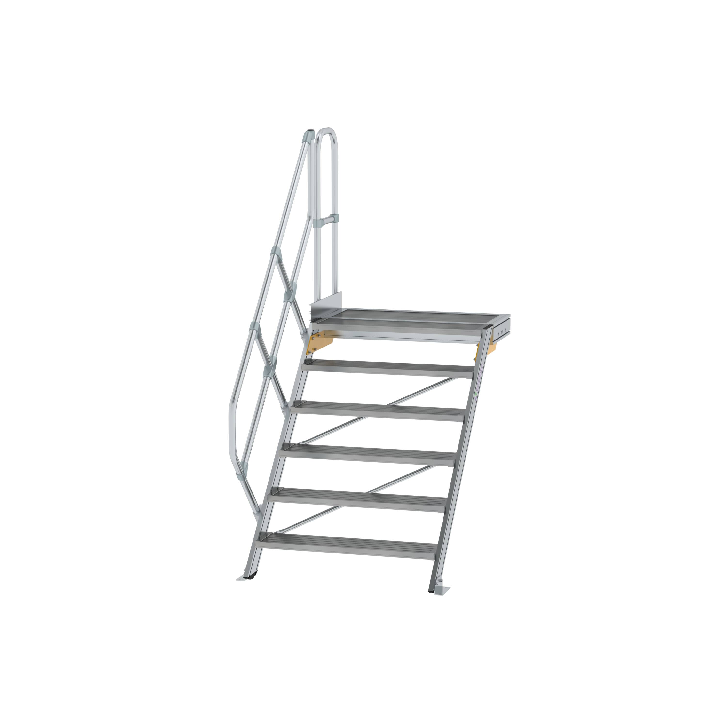 MUNK Treppe mit Plattform 45° Stufenbreite 1000 mm