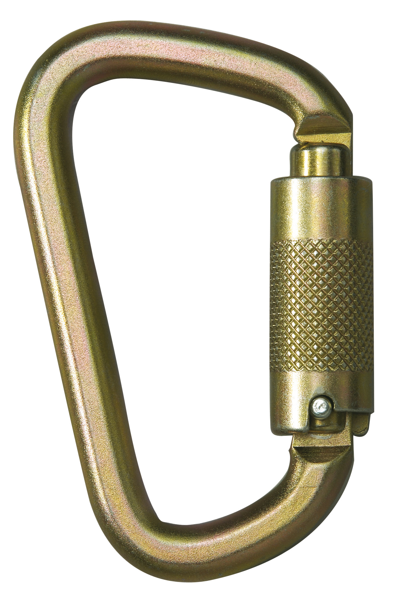 Schraubkarabiner, D-Form Edelstahl, Nr. 47819