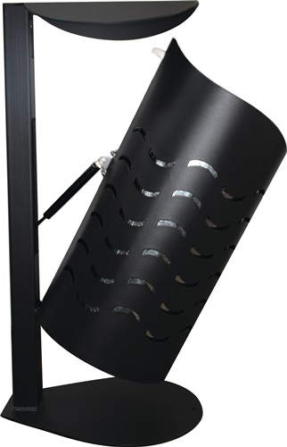Abfallbehälter H1450 x T365 mm 40l anthrazit-eisenglimmer zum Schrauben