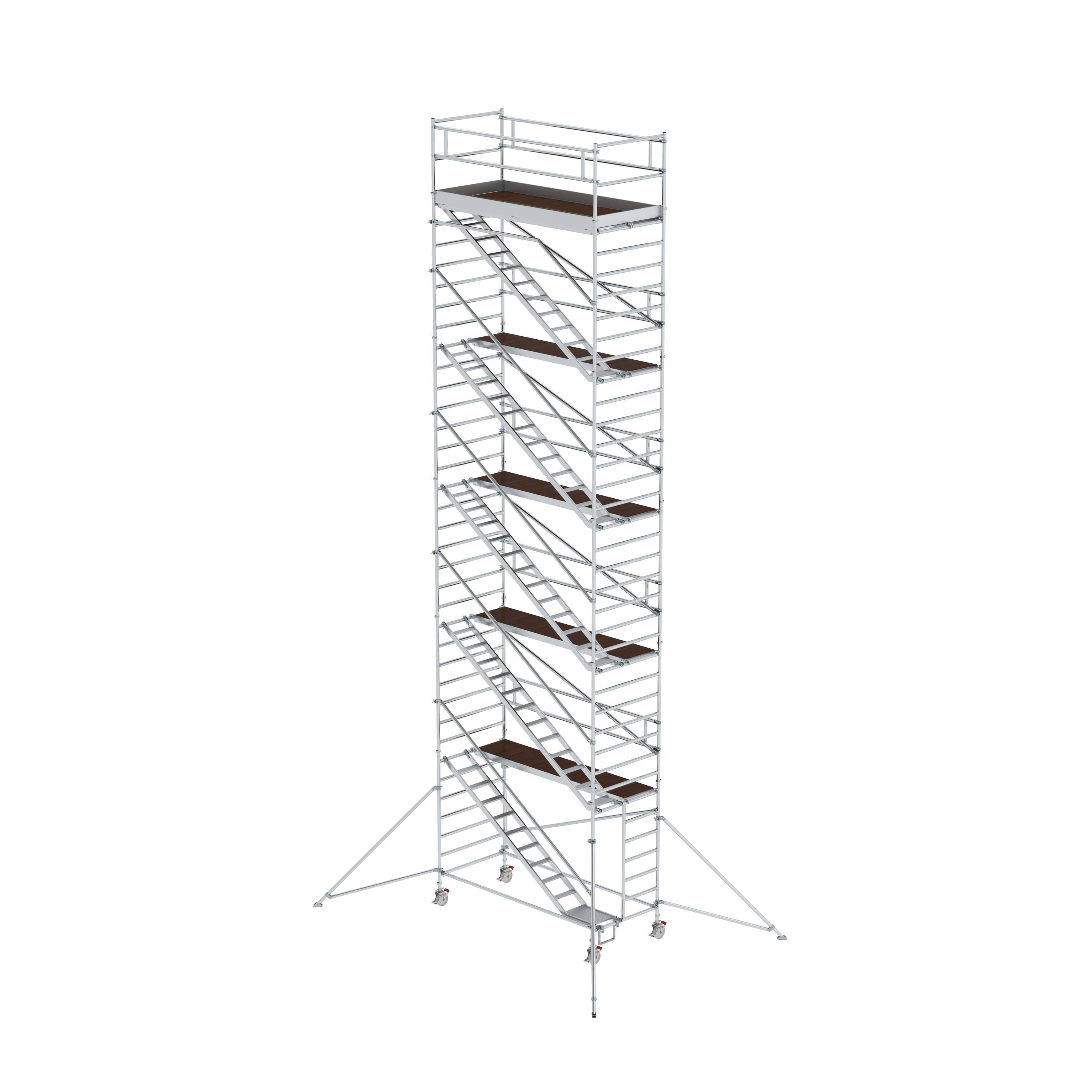MUNK Rollgerüst 1,35 x 3,0 m mit Schrägaufstiegen & Ausleger