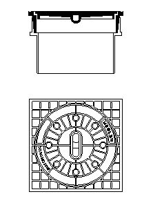 Sirobau Schachtabdeckung mit Ventilation befahrbar Klasse B 125  Nr.7881415
