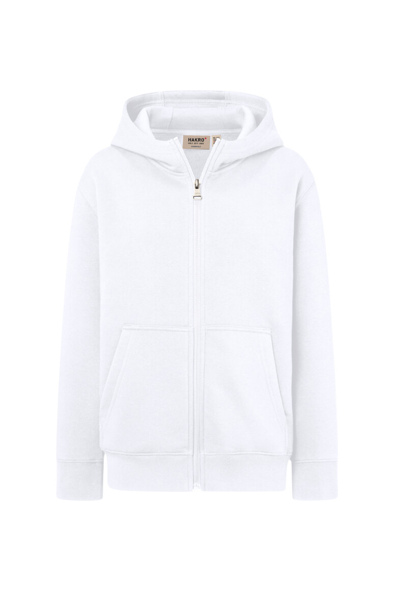 HAKRO Kinder Kapuzen-Sweatjacke Bio-Baumwolle No. 565