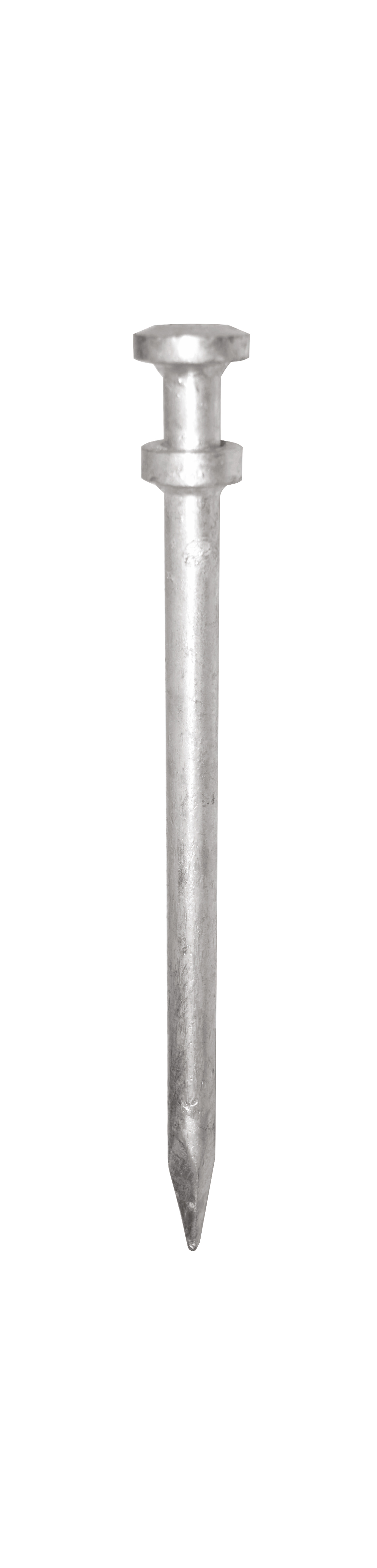 Erdnagel Ø25x 485 mm, mit unterem Kranz, geschmiedet, verzinkt