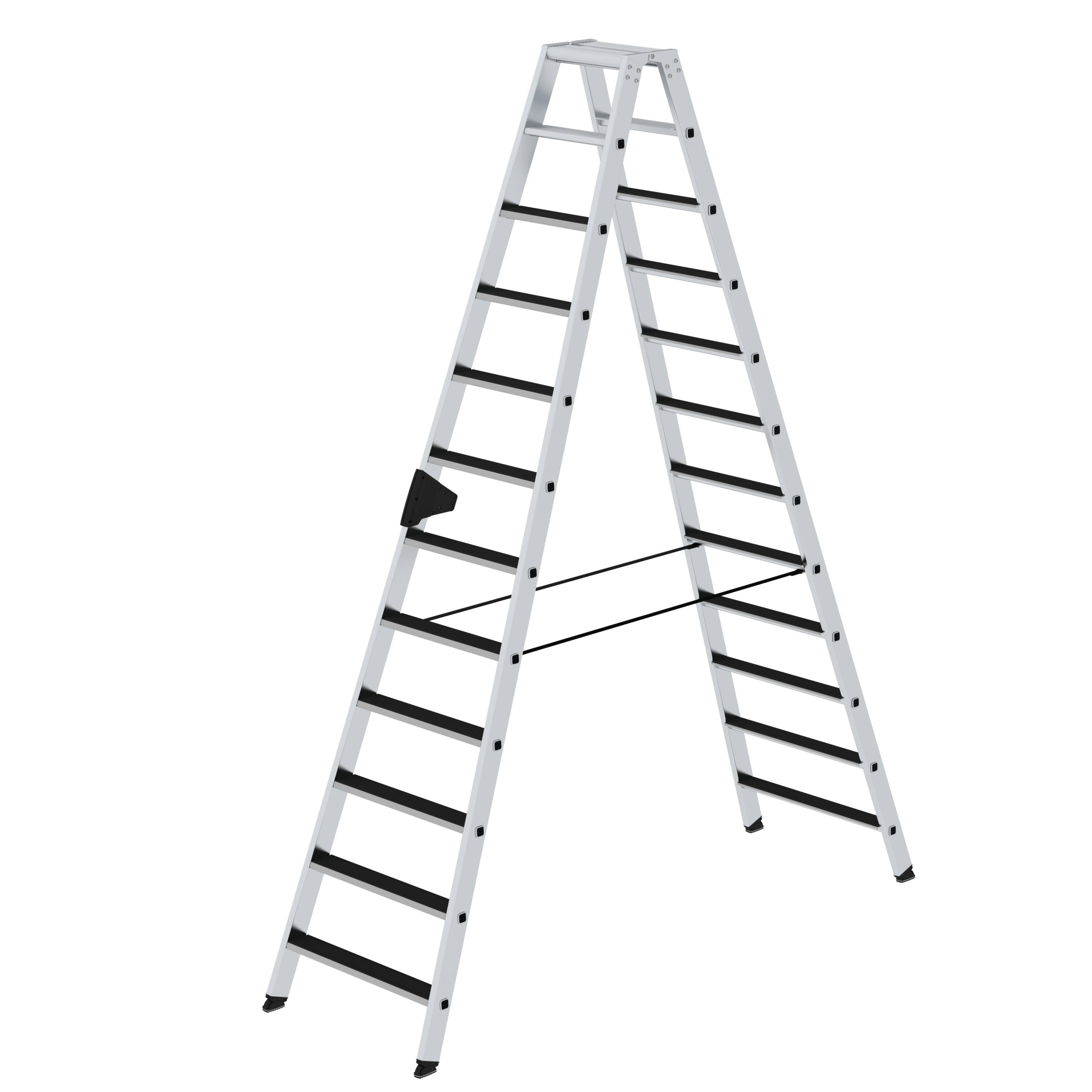 MUNK Stufen-Stehleiter beidseitig begehbar mit clip-step