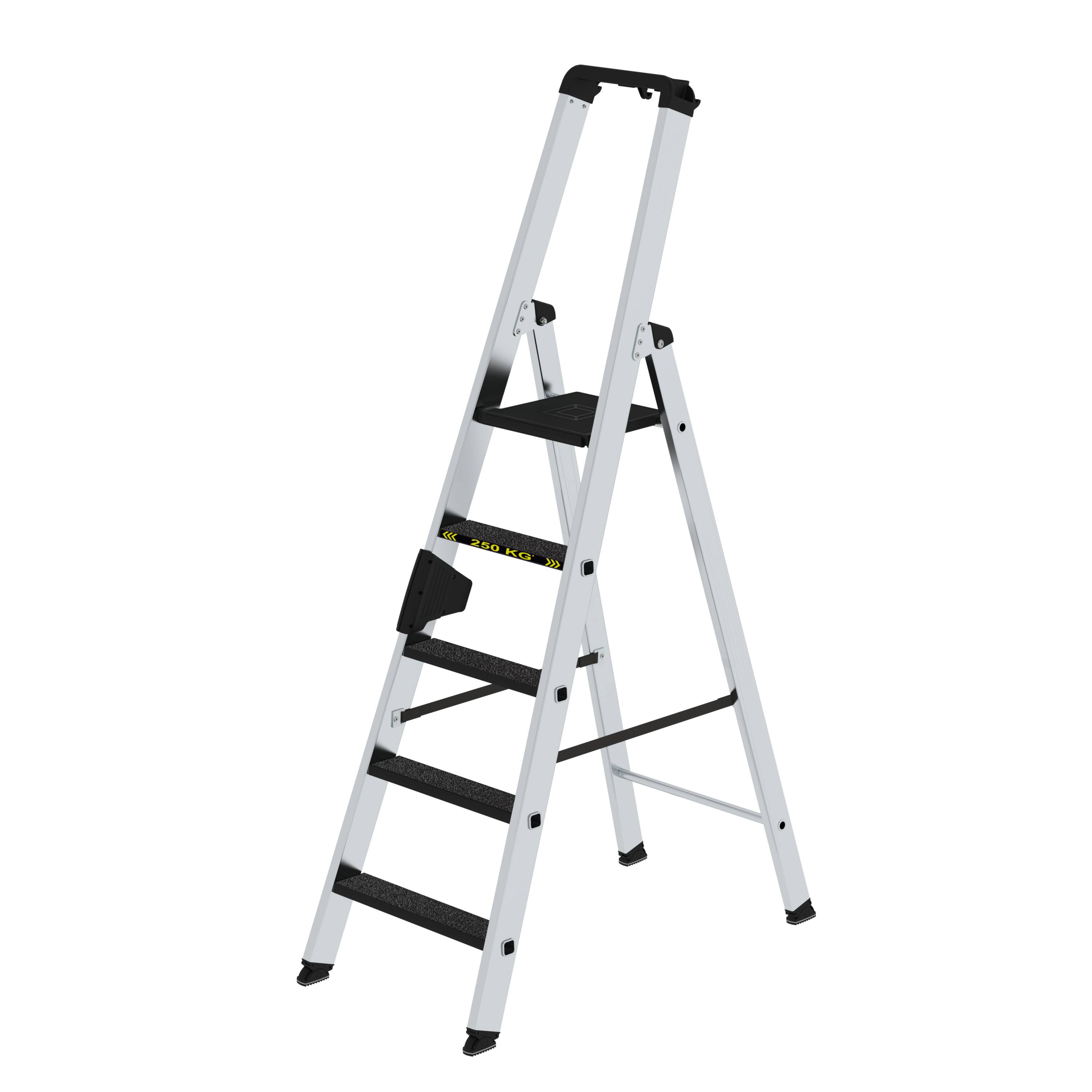 MUNK Stufen-Stehleiter 250 kg einseitig begehbar mit clip-step R13