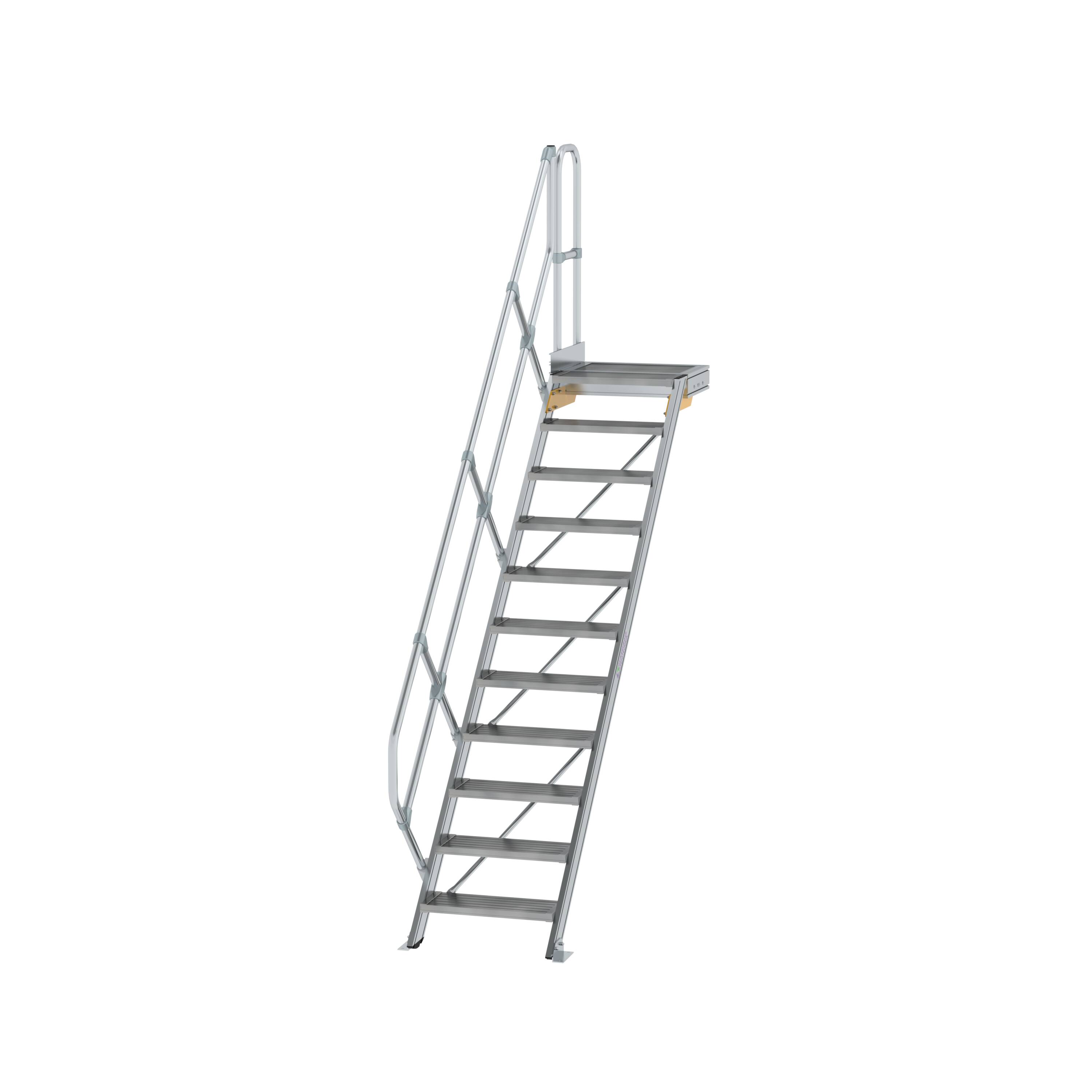 MUNK Treppe mit Plattform 45° Stufenbreite 600 mm