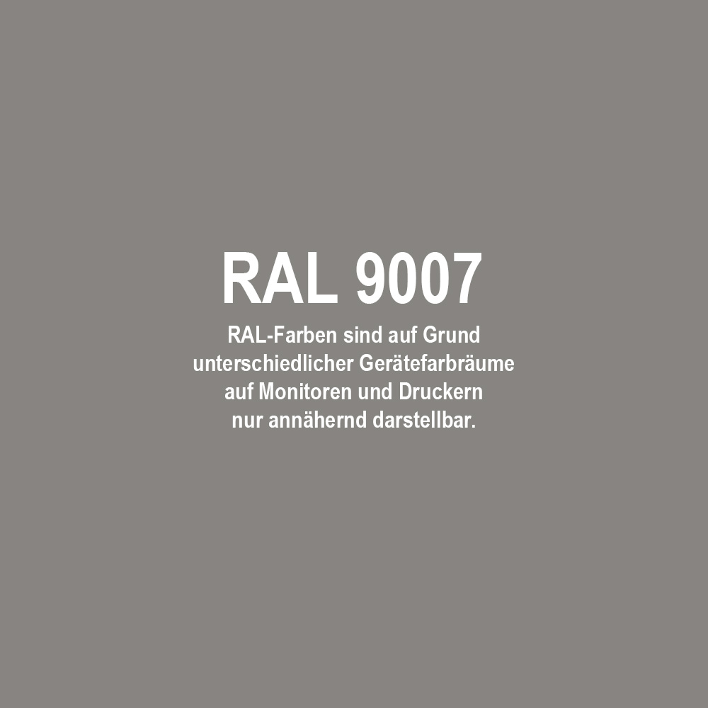Alu-Tafelblech 25my ähn. 9007 Graualu RSL eins. Schutzfolie